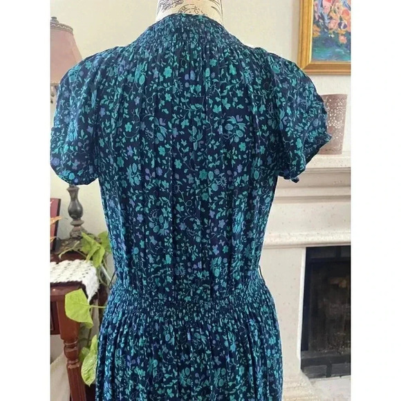 Talbot's Women's Dress Size S Blue Petite‎ Fit And Flare Sundress - Picture 3 of 8